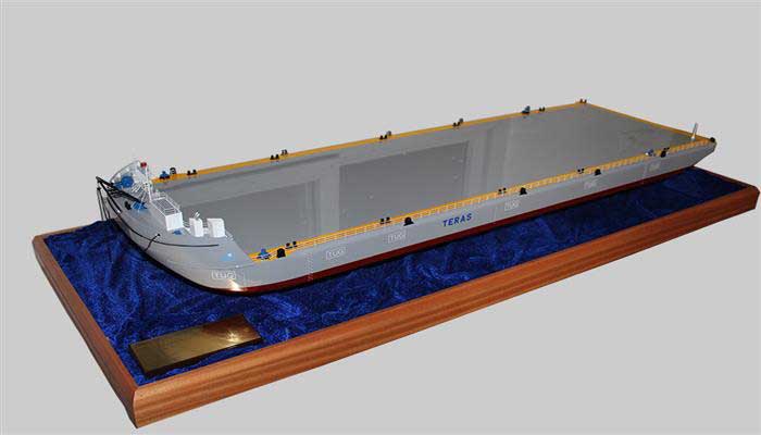 甲板驳船模型