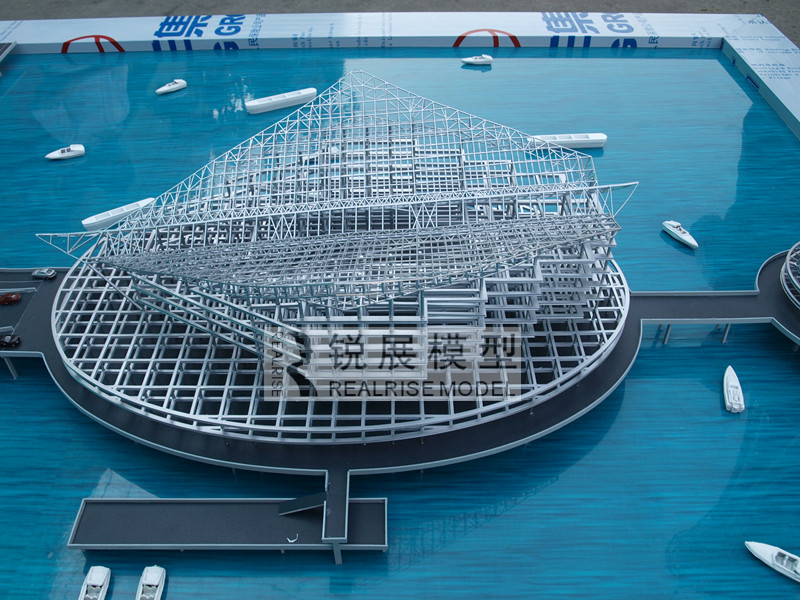 杭州湾跨海大桥服务区钢结构模型 