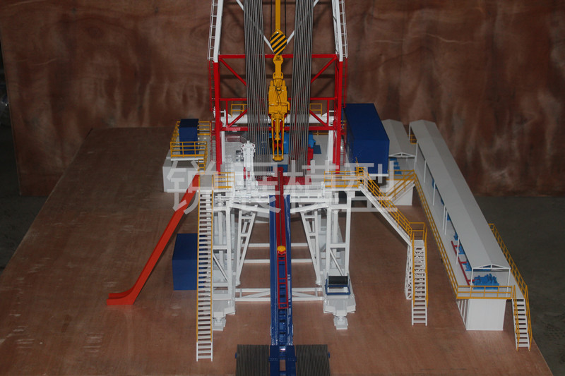 Shale-gas automated pad drilling rig mockup