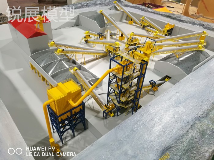 Quarrying operation Sand table